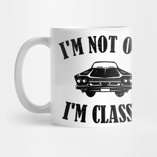 Vintage Men's I'm Not Old i'm Classic Car T-shirt Crusher Tee Mug